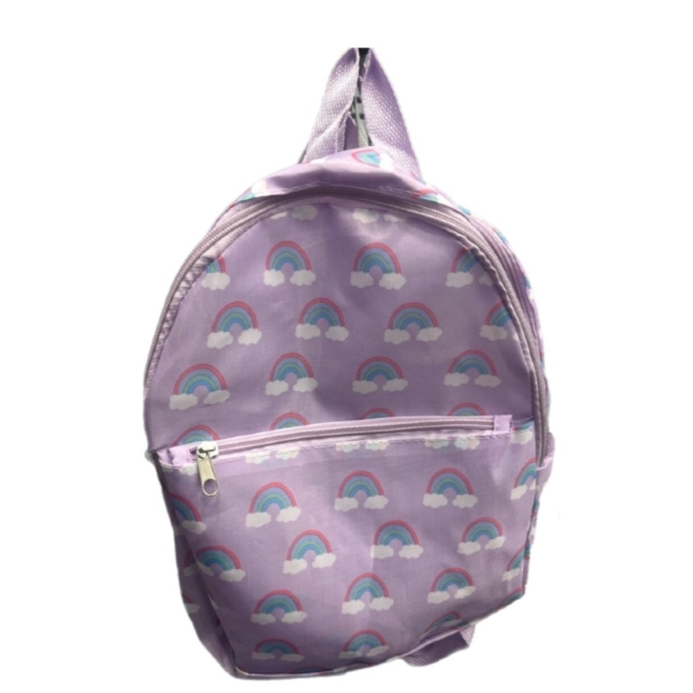5 for $25 SALE 🎉 Purple Rainbow Kids Backpack - Picture 1 of 2